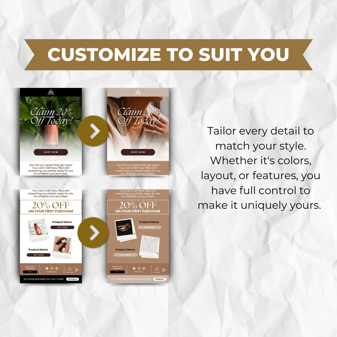 customizable email template