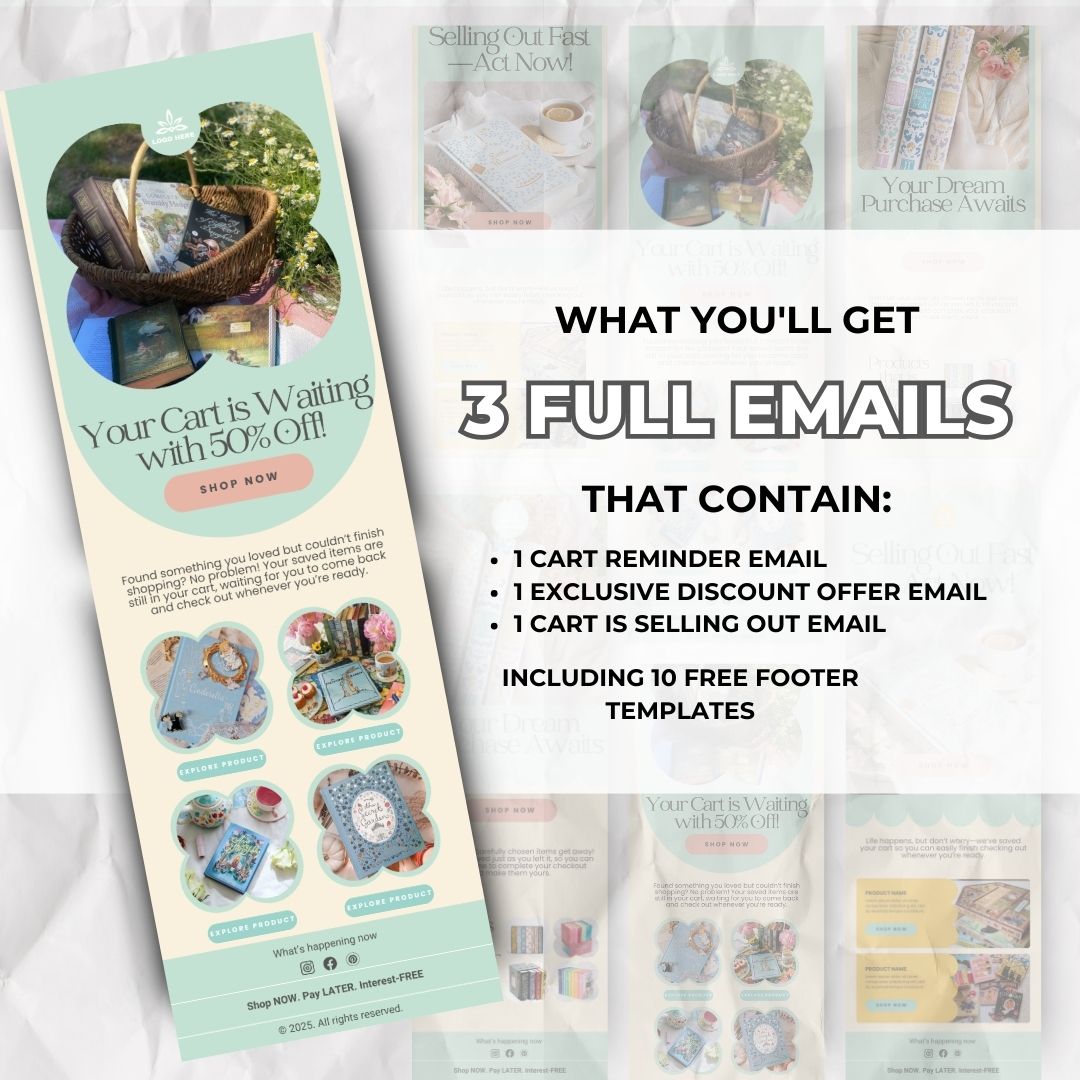Cart abandonment email reminder