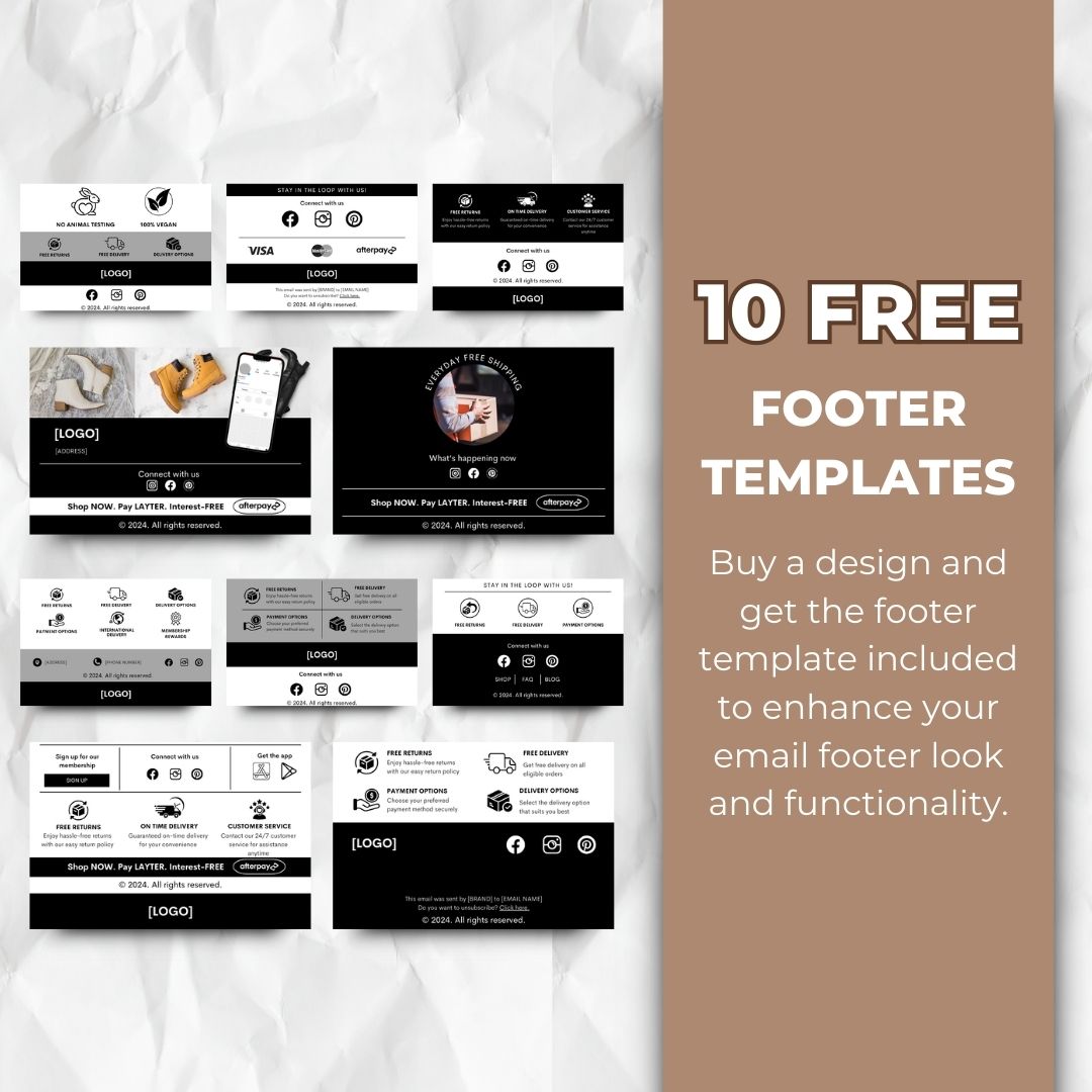 Sustainable Fashion Cart Abandonment Email Template - Brown