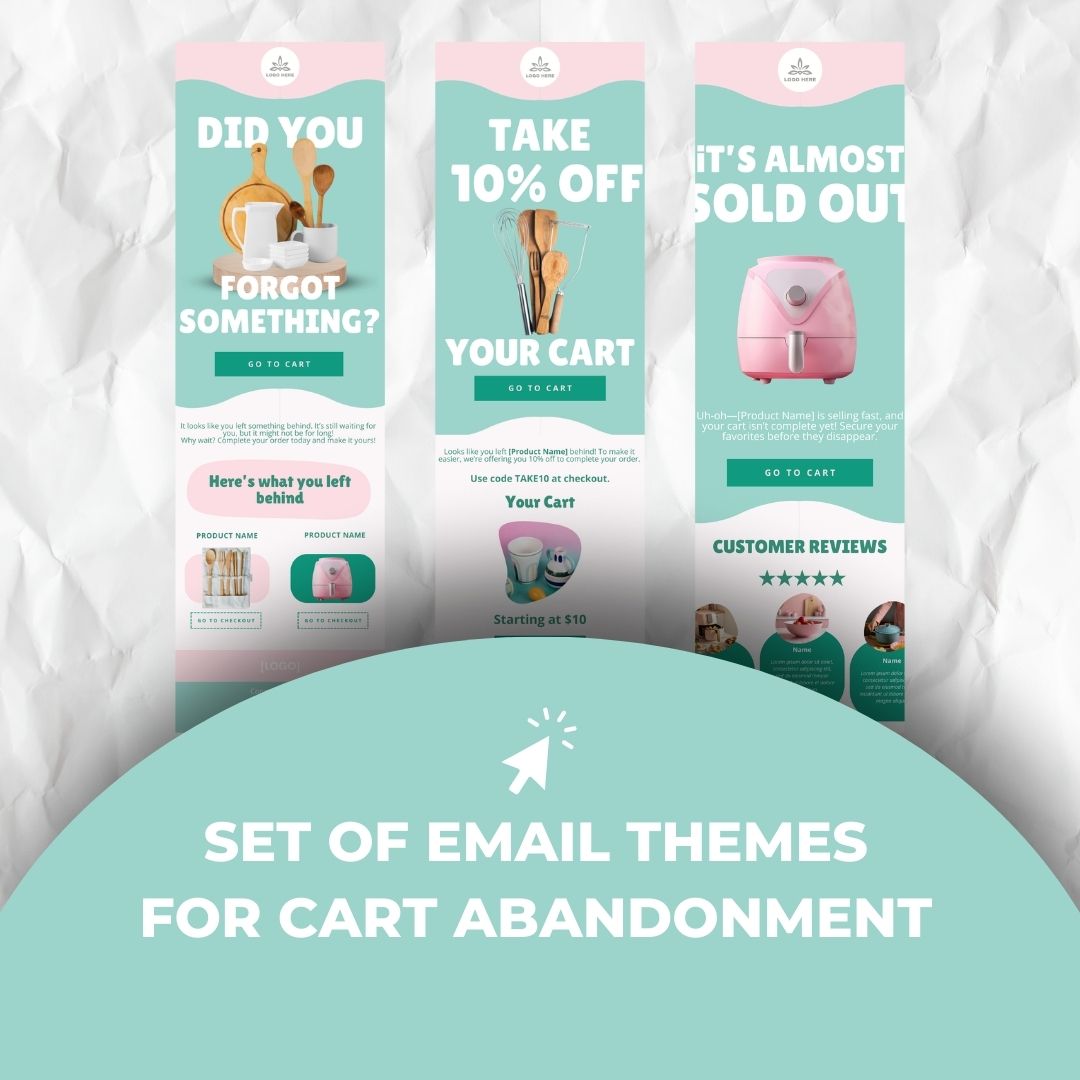 Cart abandonment email themes