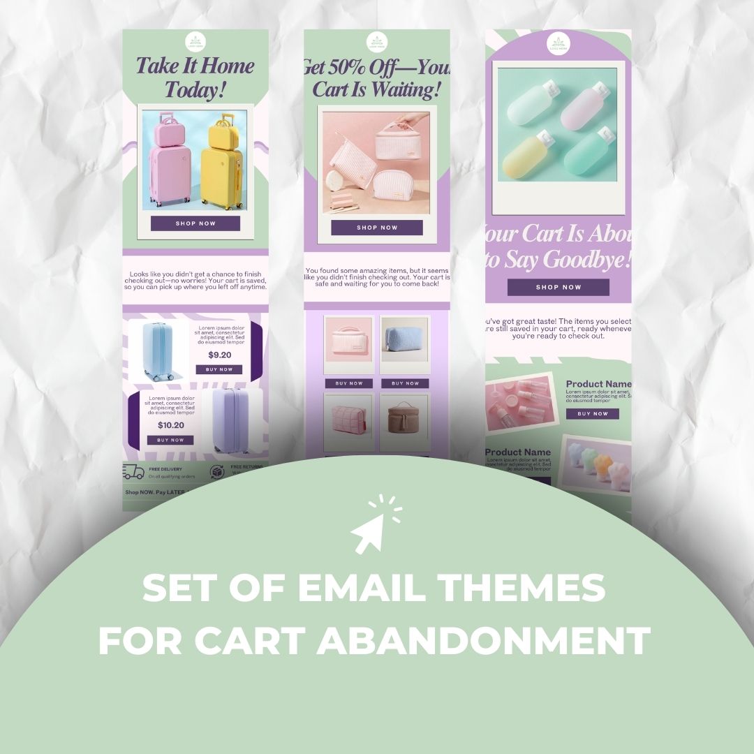 Cart abandonment email themes