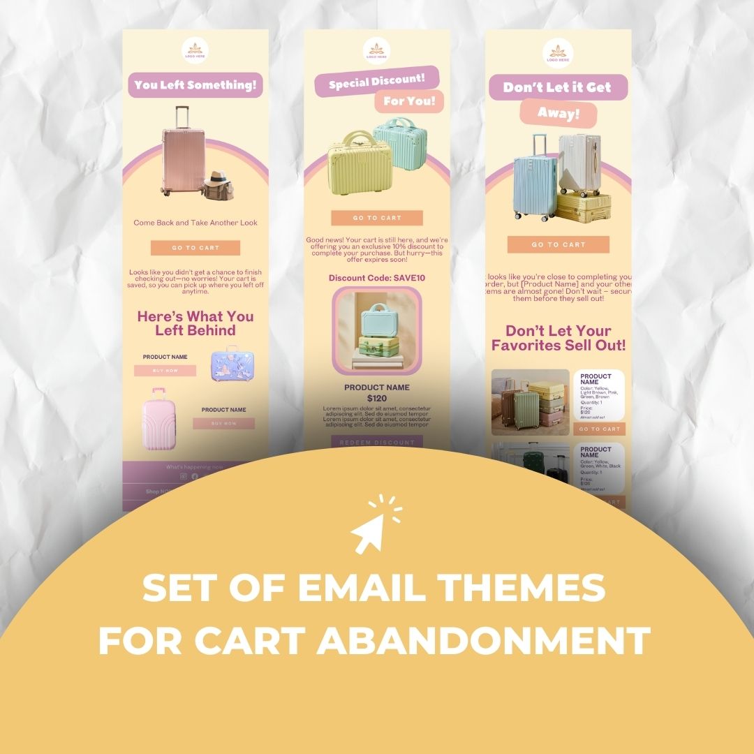 Cart abandonment email themes
