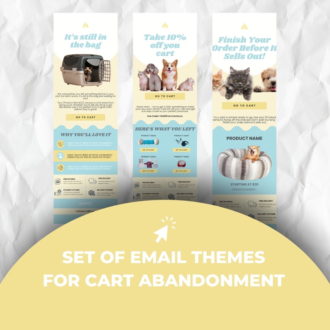 Cart abandonment email themes