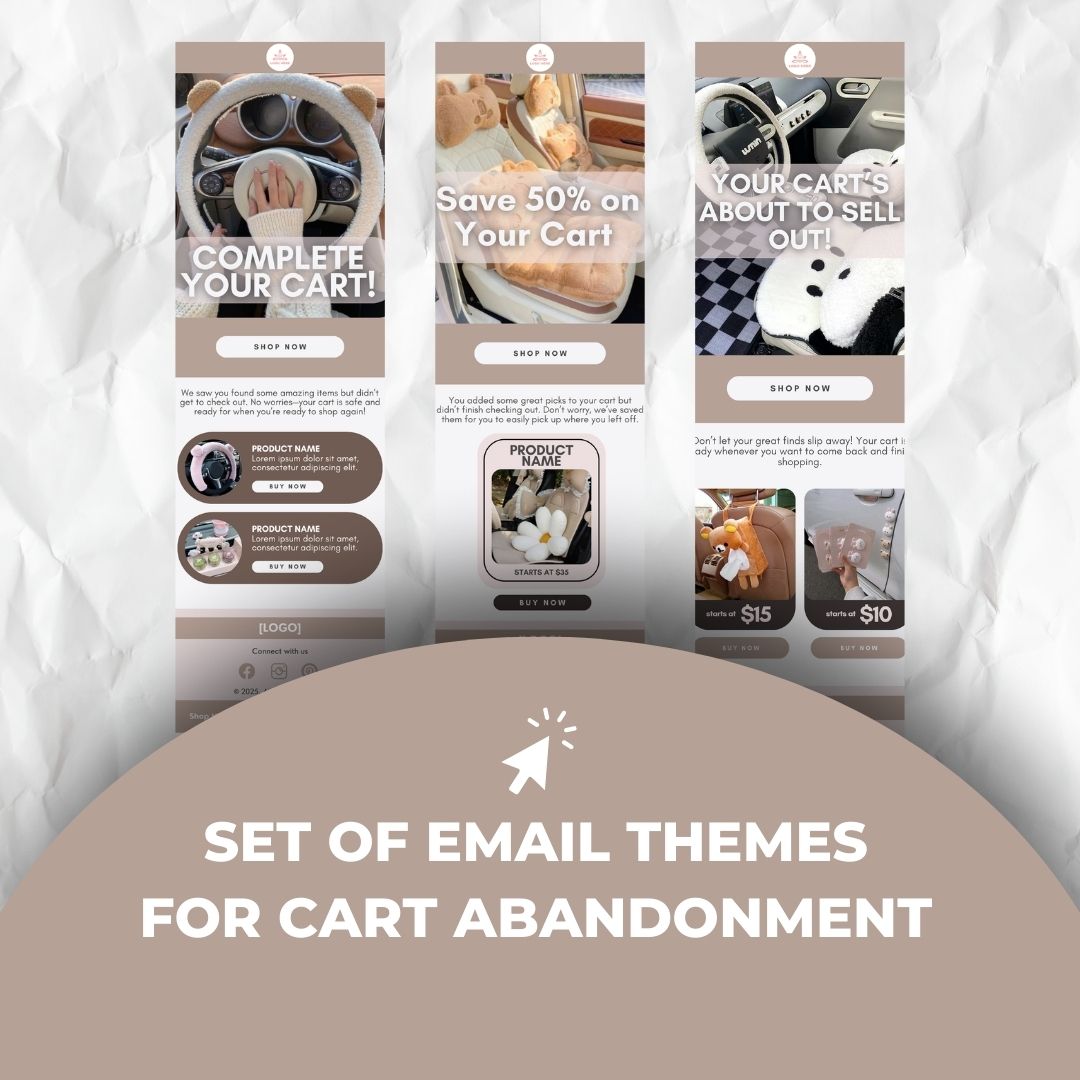 Cart abandonment email themes