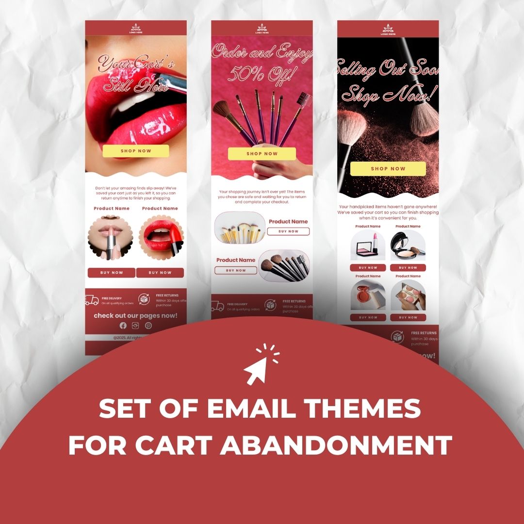 Make Up Cart Abandonment Email Template for Small Business Owners
