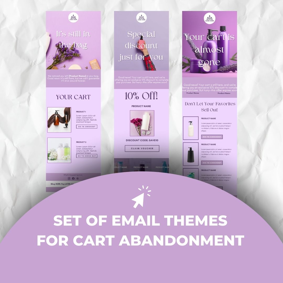 Cart abandonment email themes