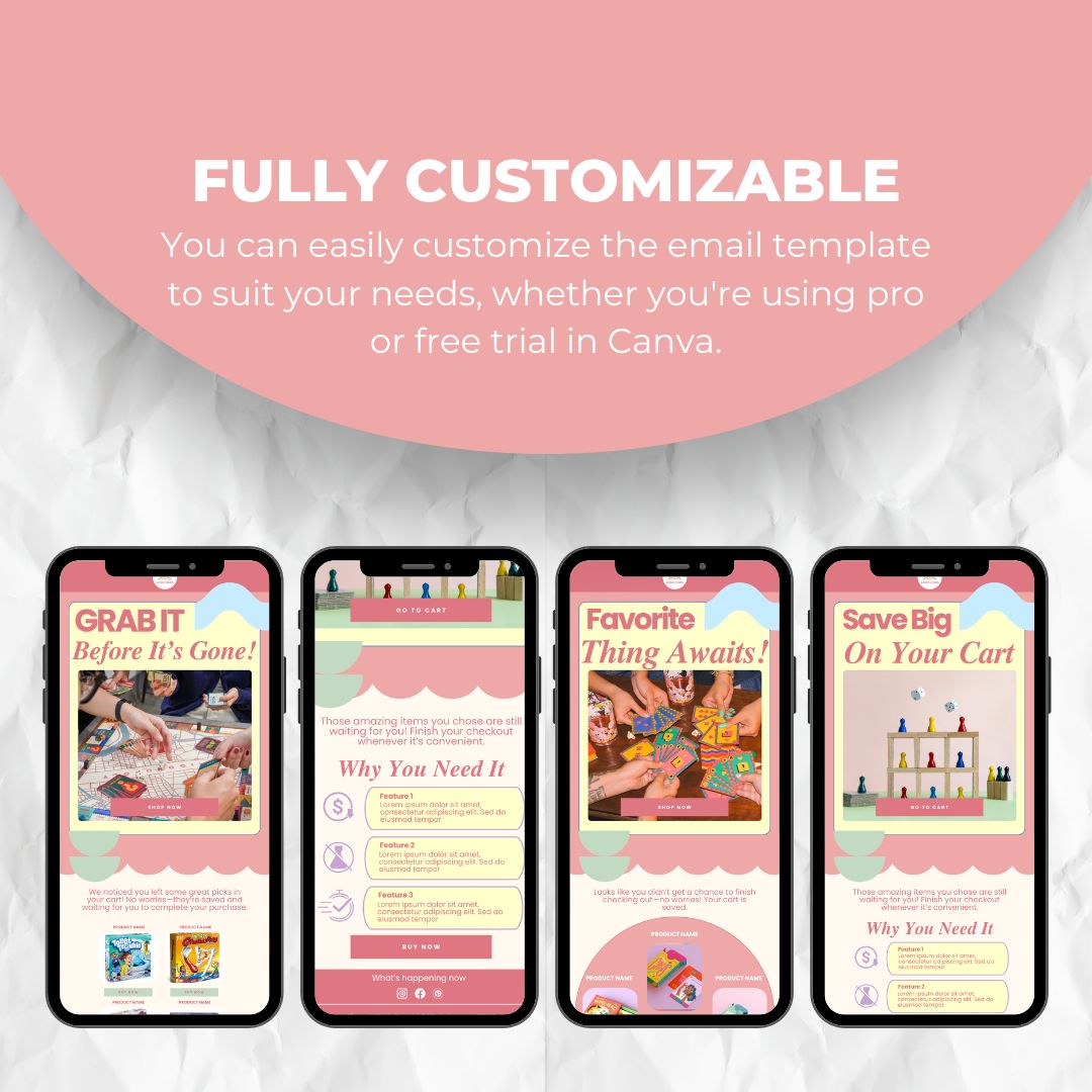 fully customizable email template