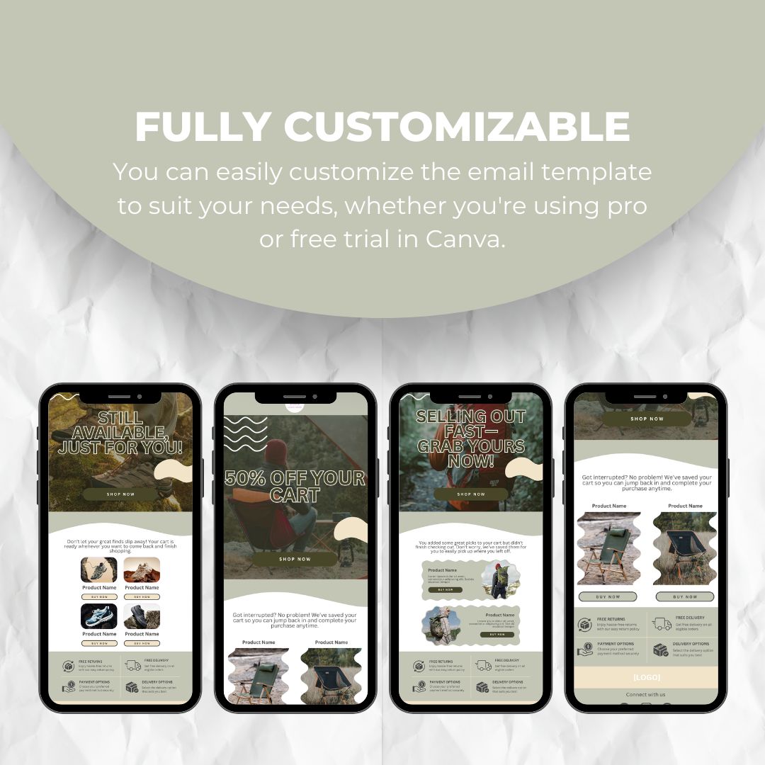 fully customizable email template