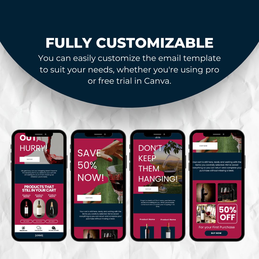 fully customizable email template