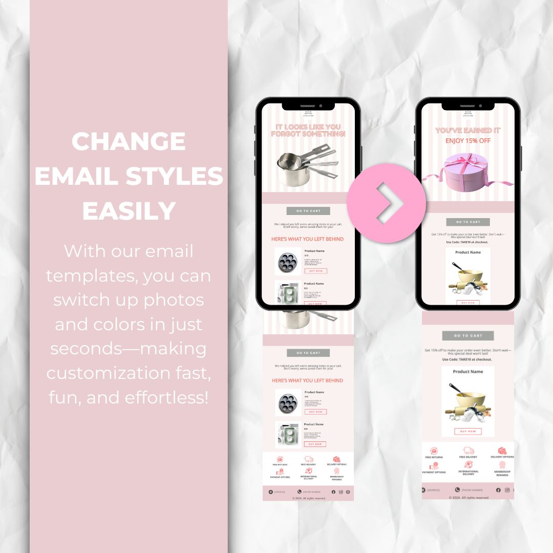 change the email template style easily