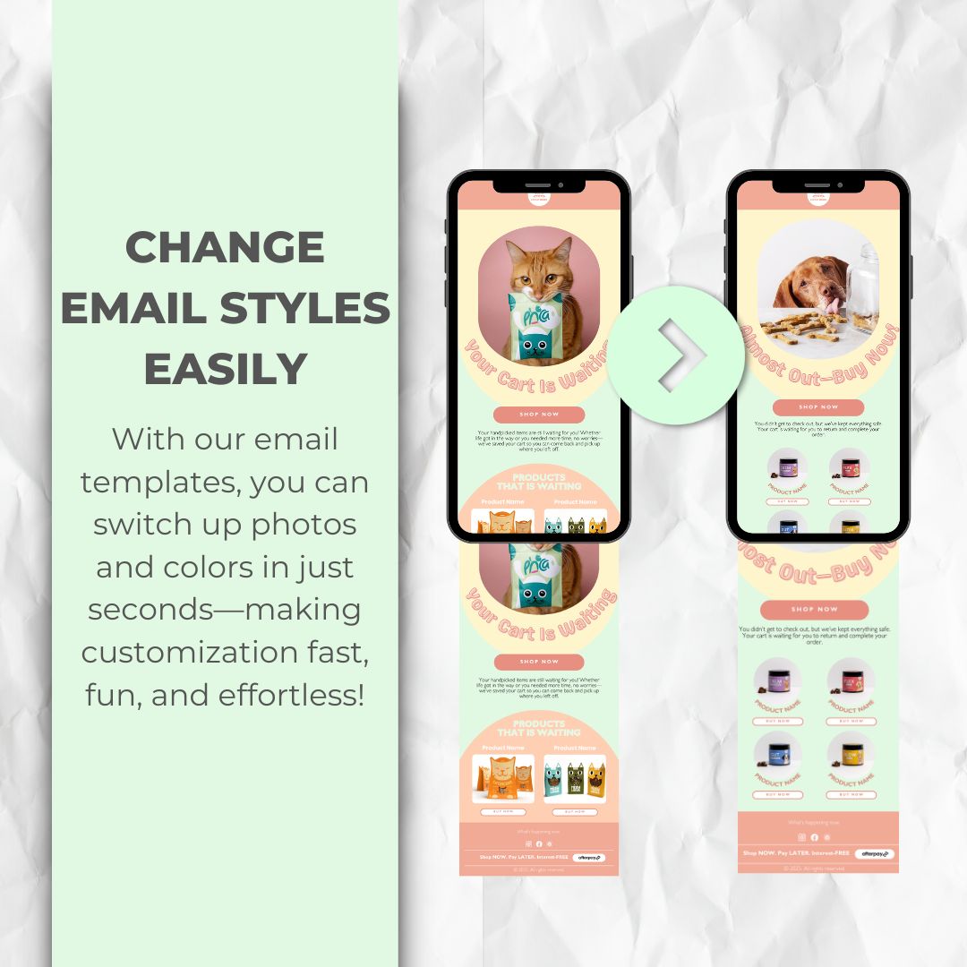 change the email template style easily