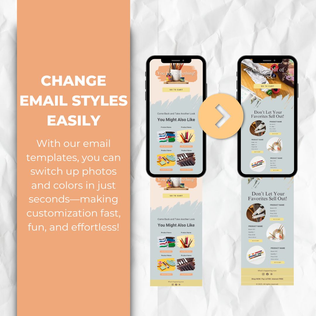 change the email template style easily