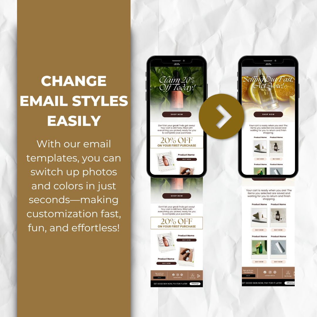 change the email template style easily