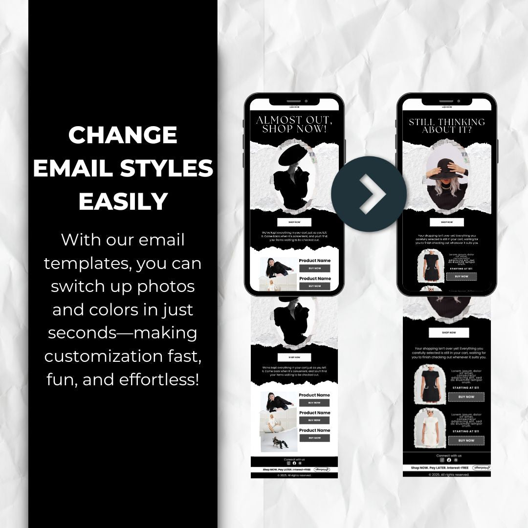 change the email template style easily