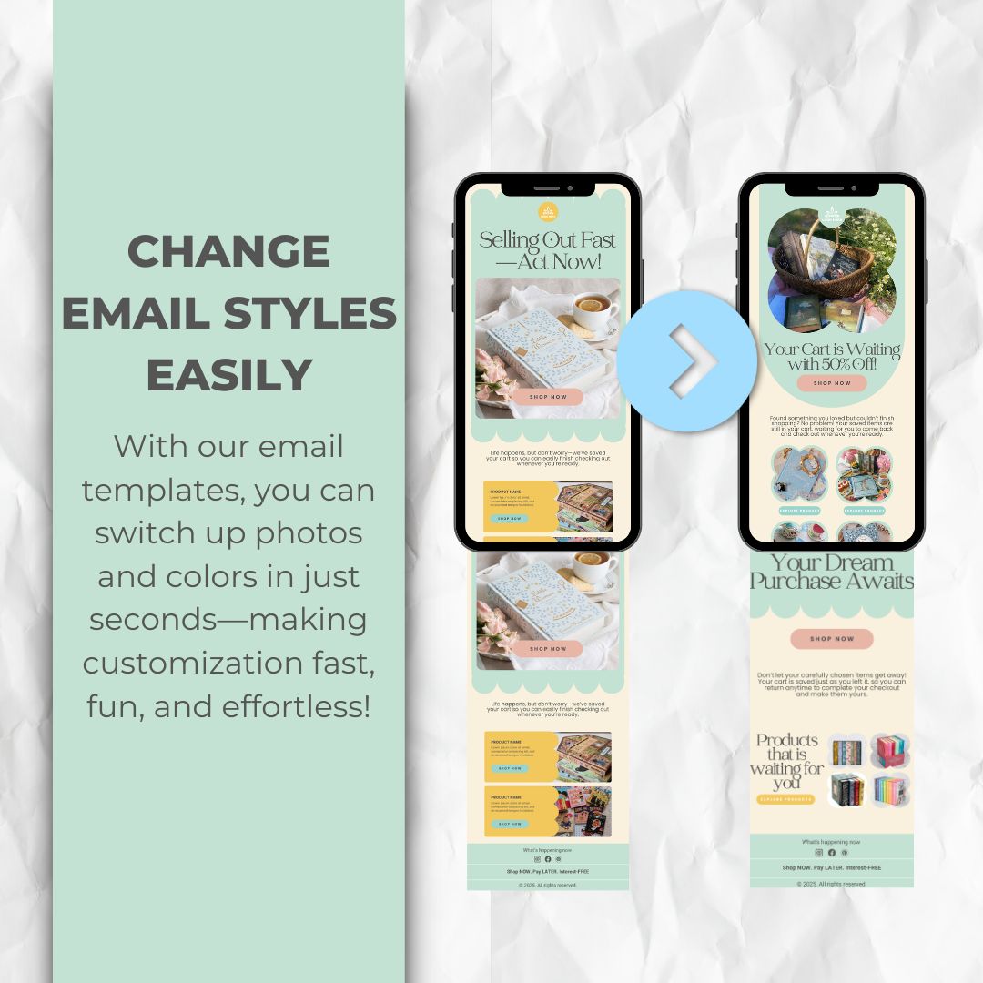 change the email template style easily