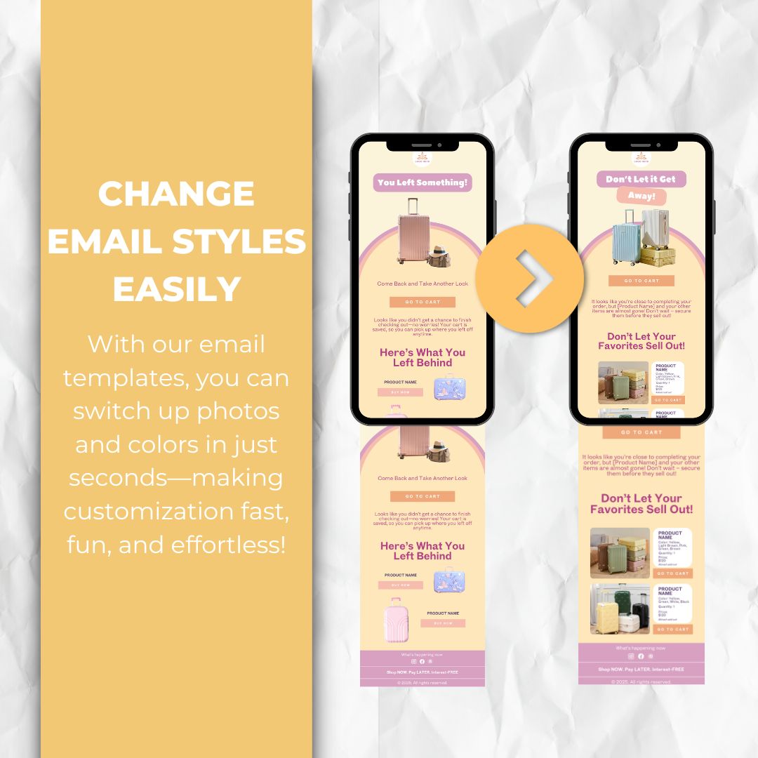 change the email template style easily