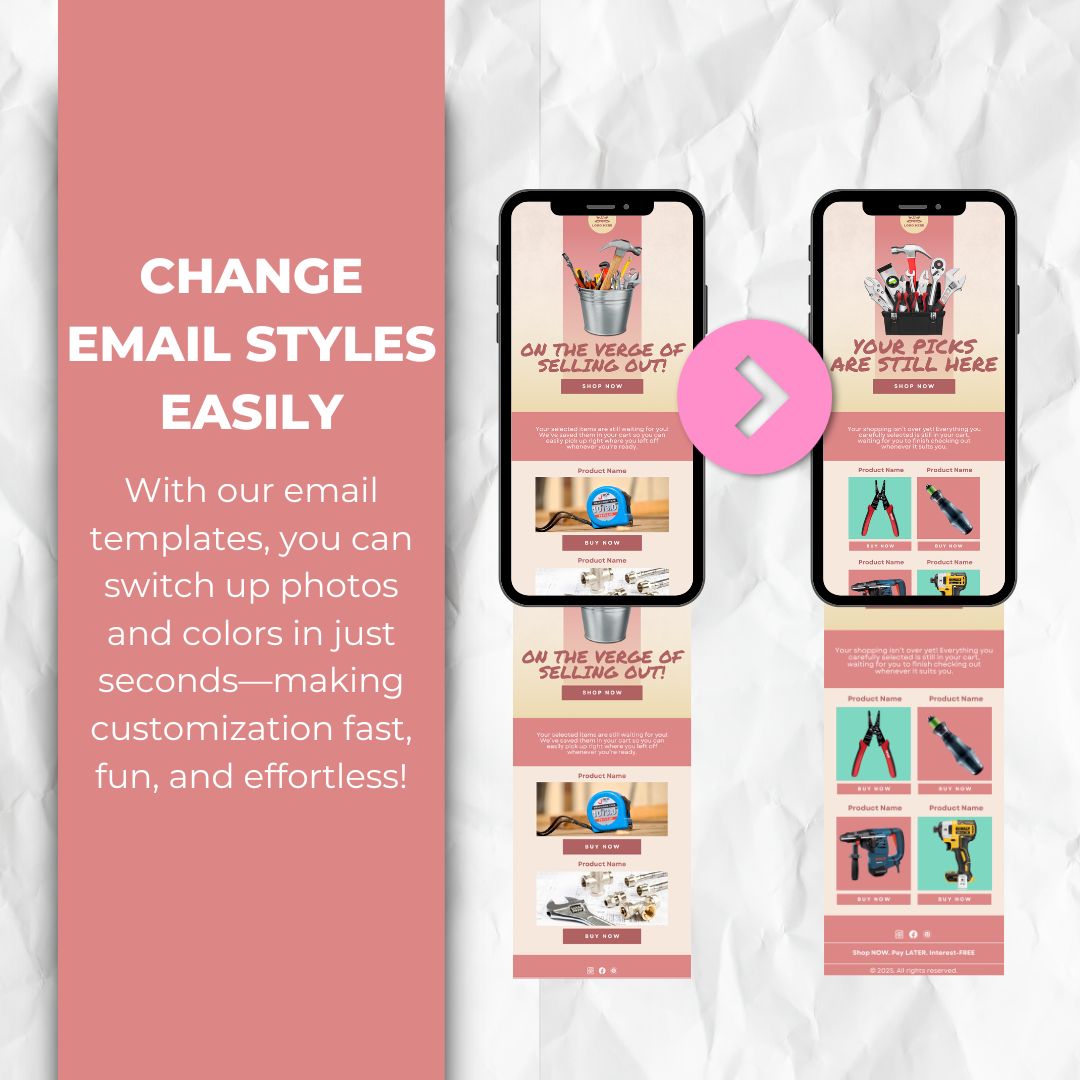 change the email template style easily