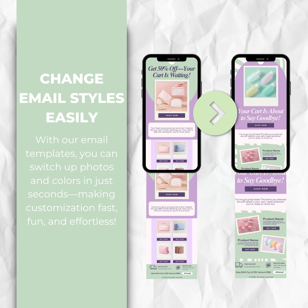 change the email template style easily