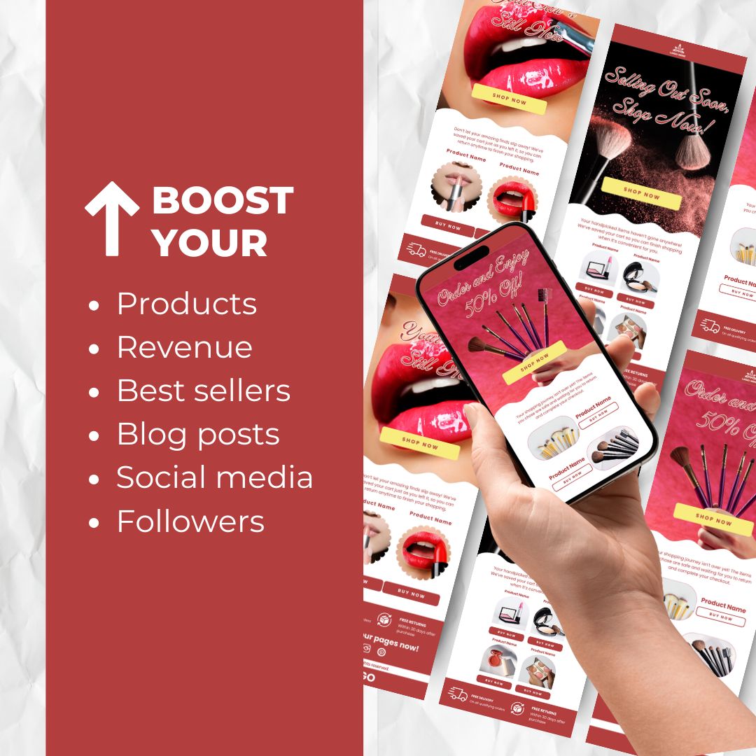 Make Up Cart Abandonment Email Template for Small Business Owners