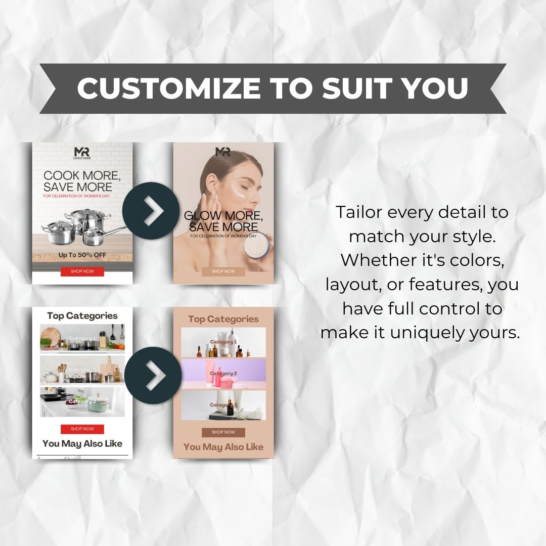 editable Womens day email template