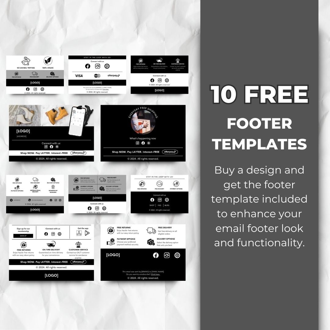 Womens day email footer template