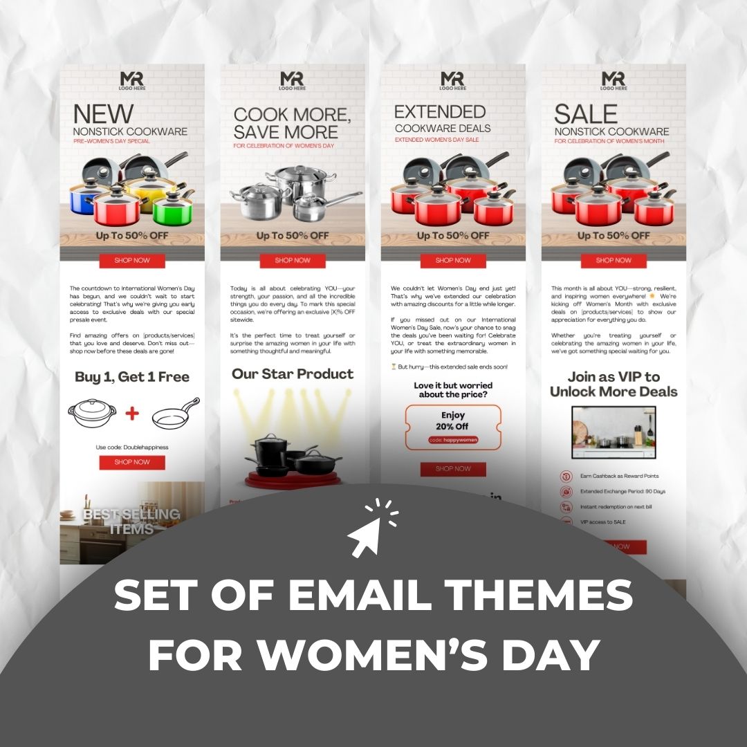 Womens day email themes