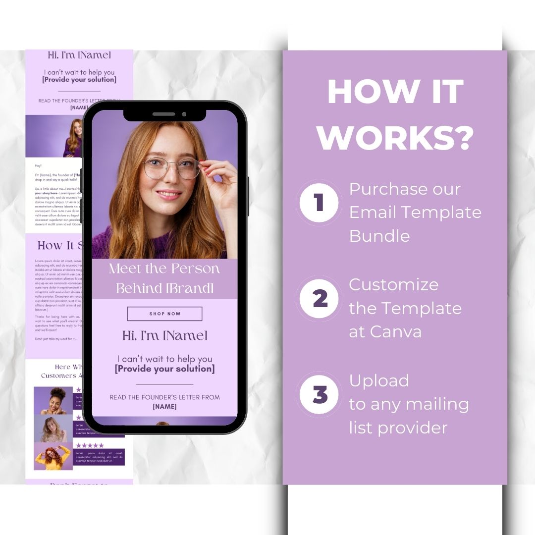 how the email template works