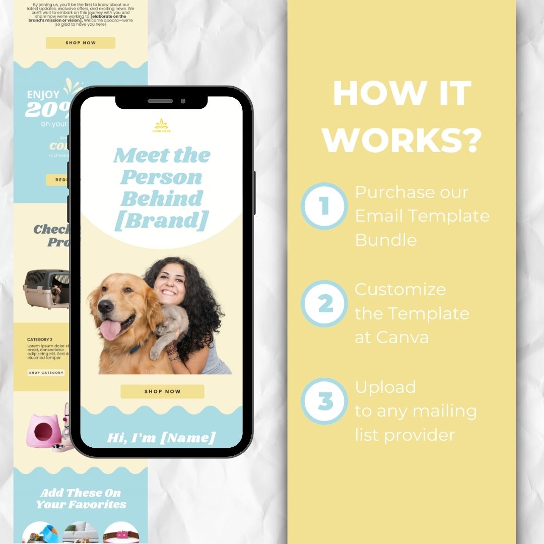 how the email template works