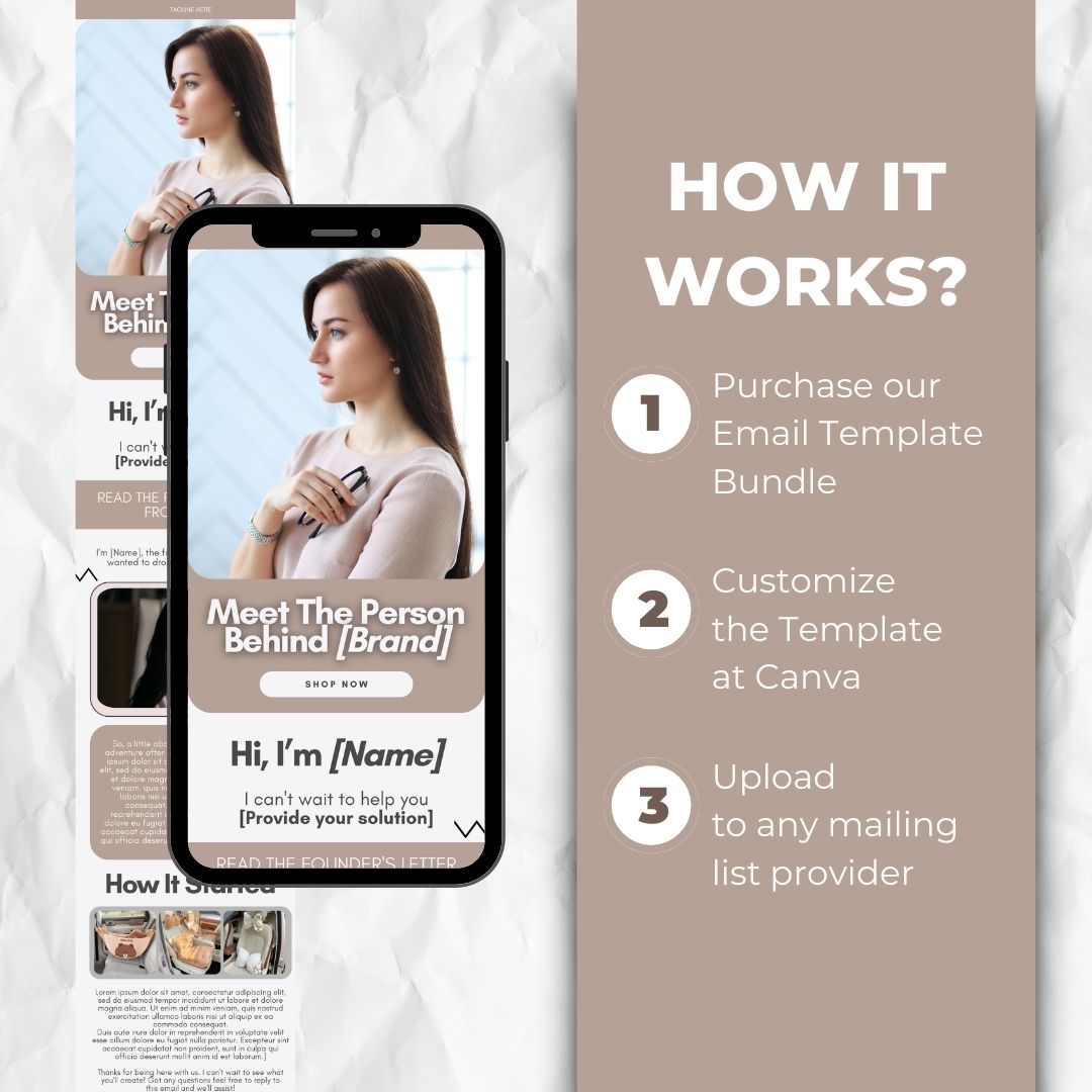 how the email template works
