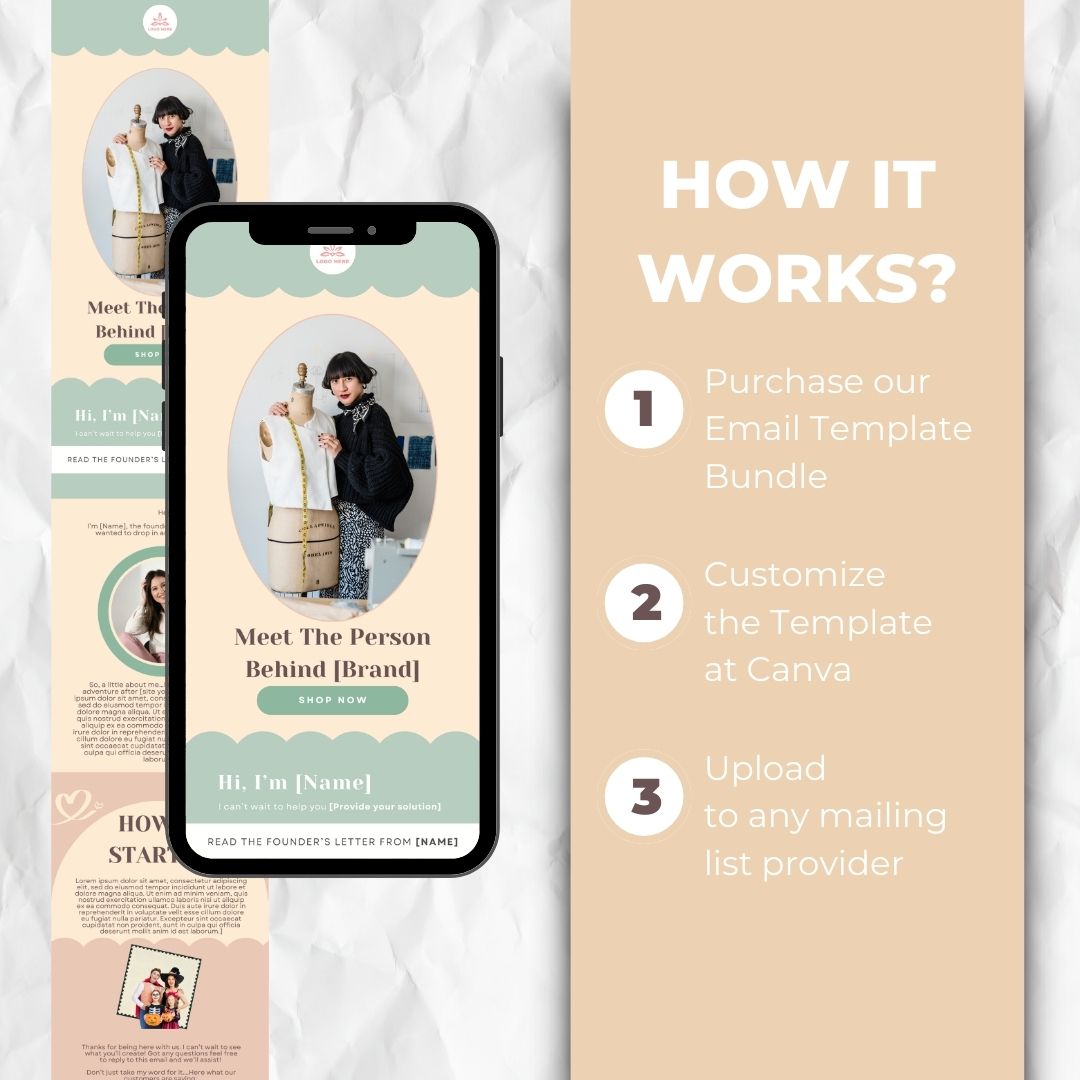 how the email template works