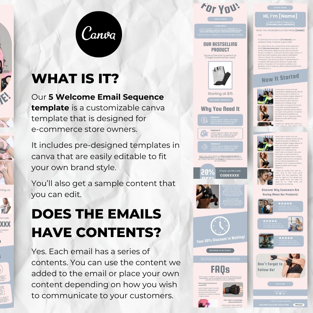 Customizable canva template