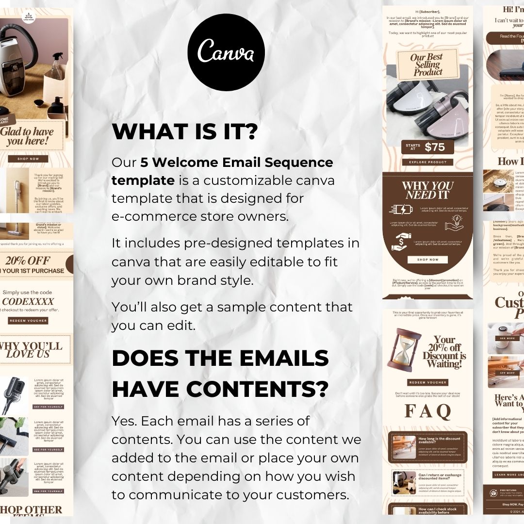 Customizable canva template