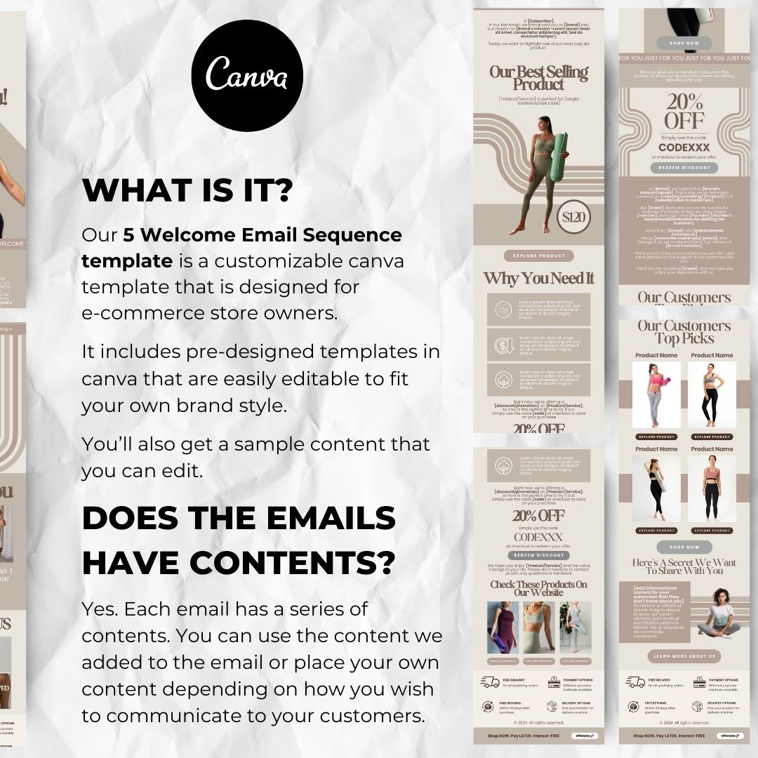 Customizable canva template