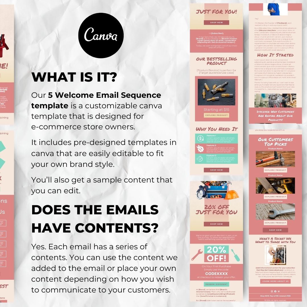 Customizable canva template
