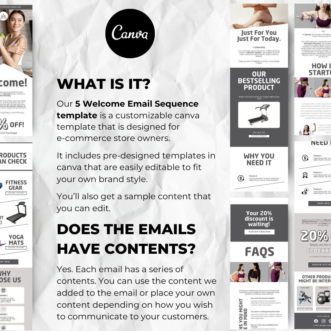 Customizable canva template