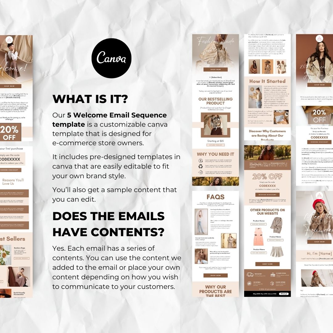 Customizable canva template
