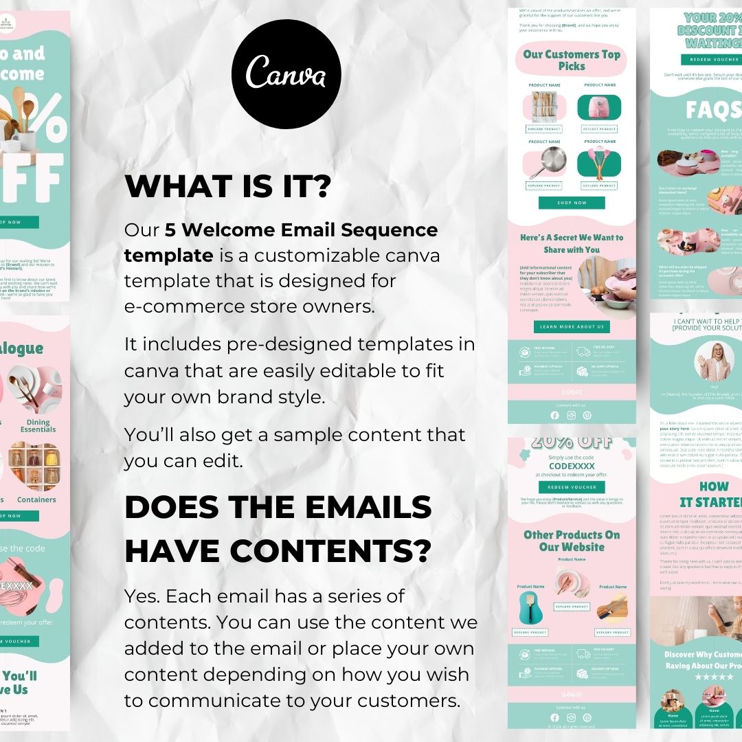 Customizable canva template