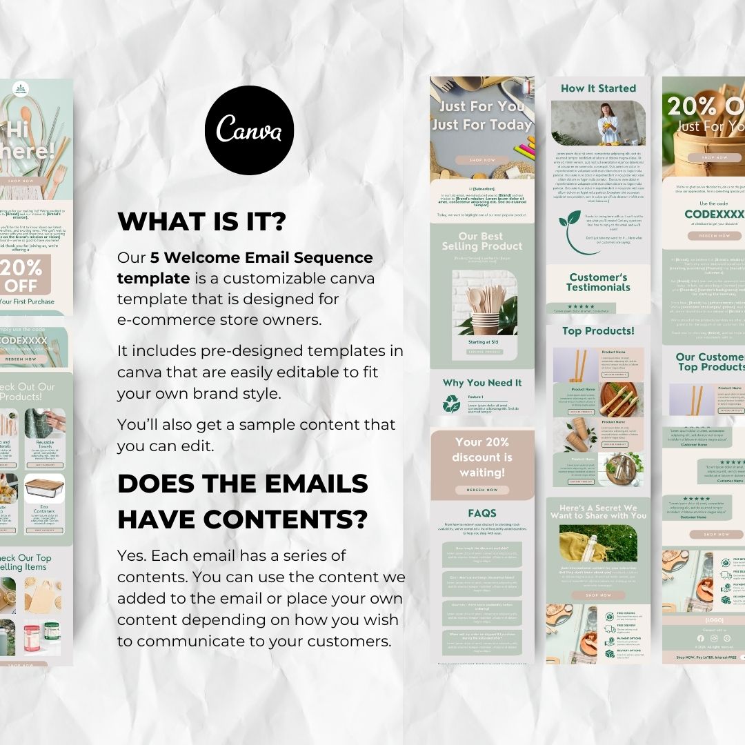 Customizable canva template