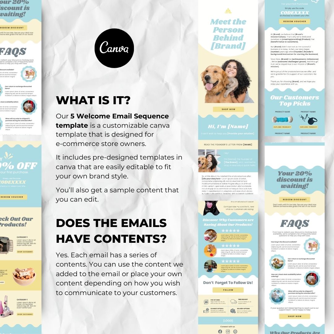 Customizable canva template