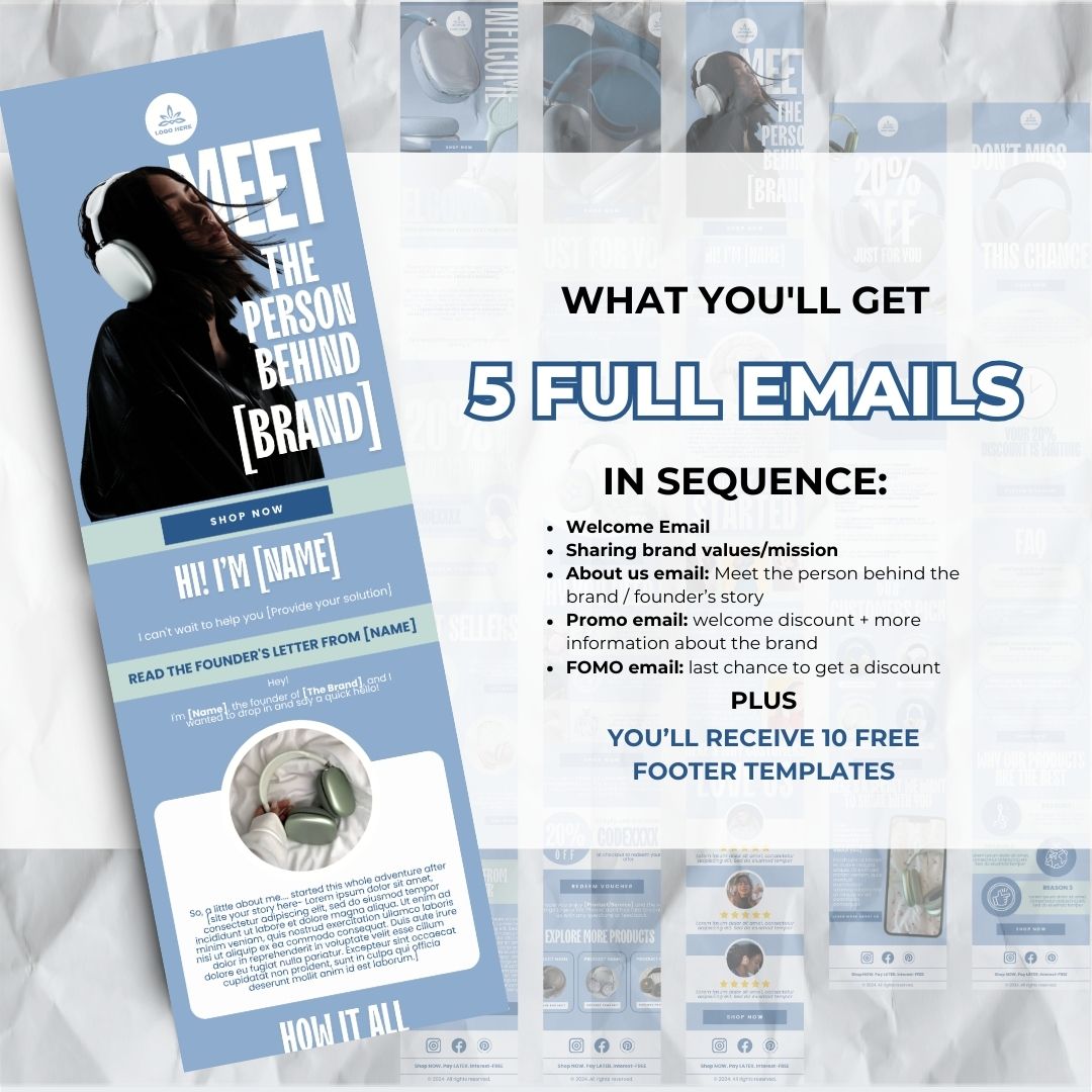 5 Welcome email sequence