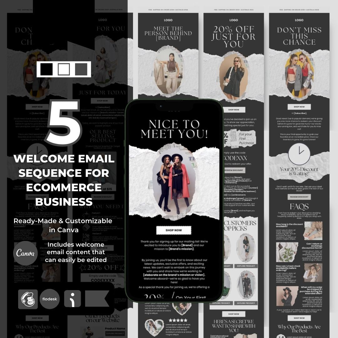 Welcome email sequence template