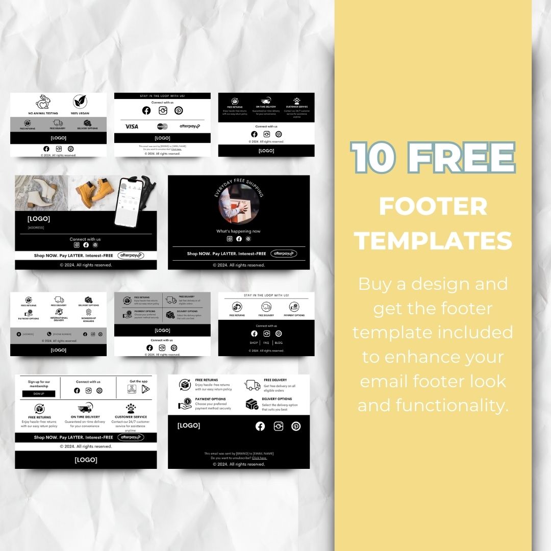 Footer templates