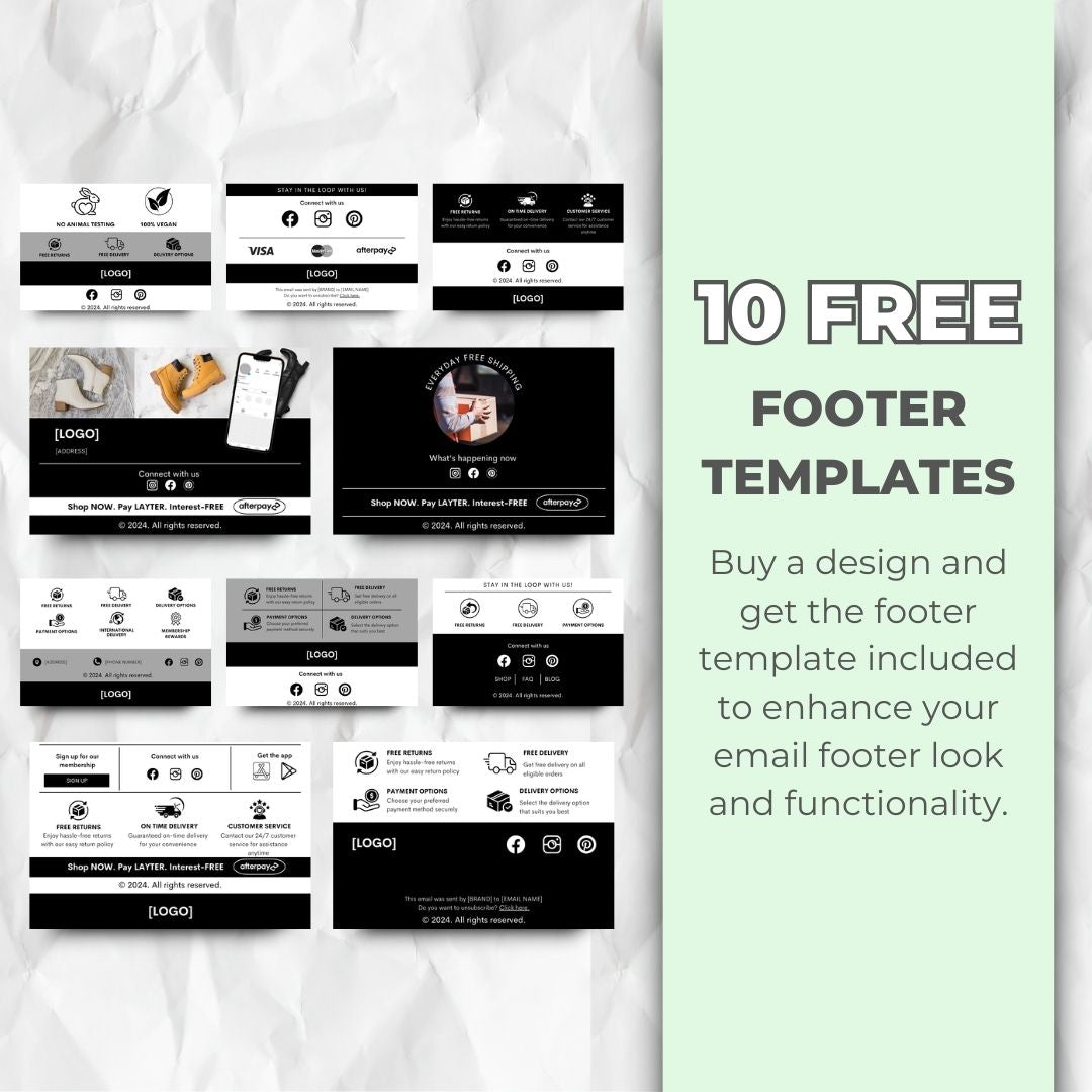 Footer templates