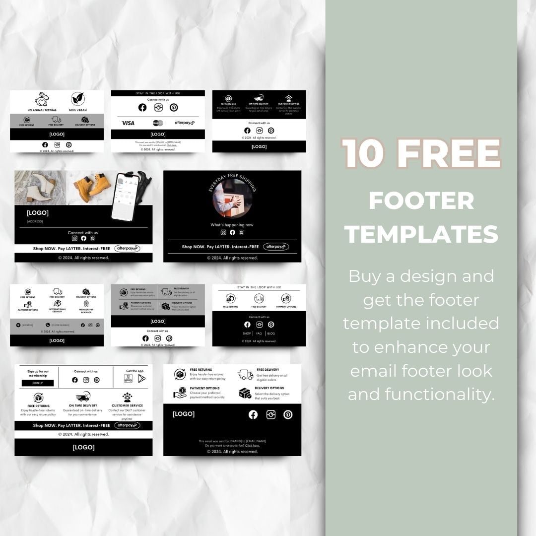 Footer templates