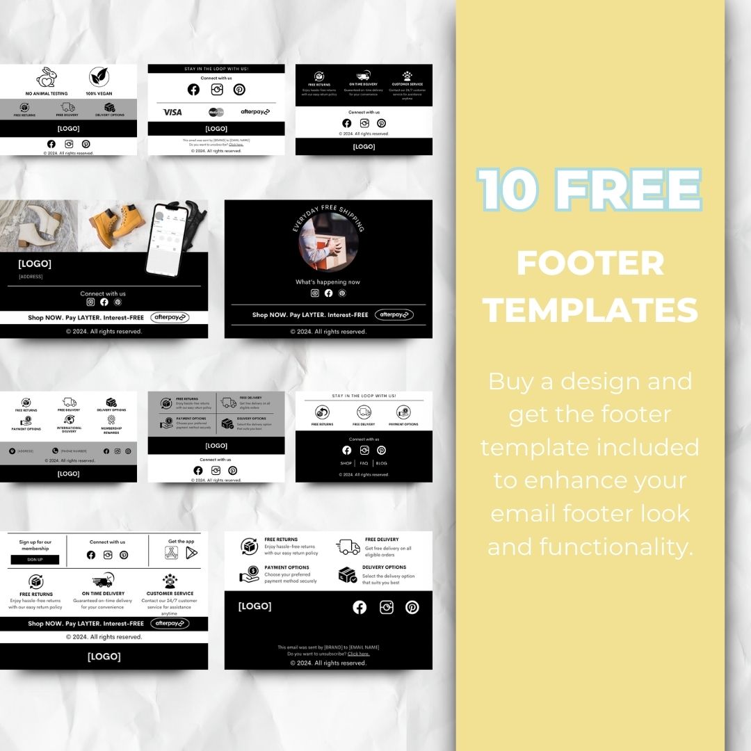Footer templates