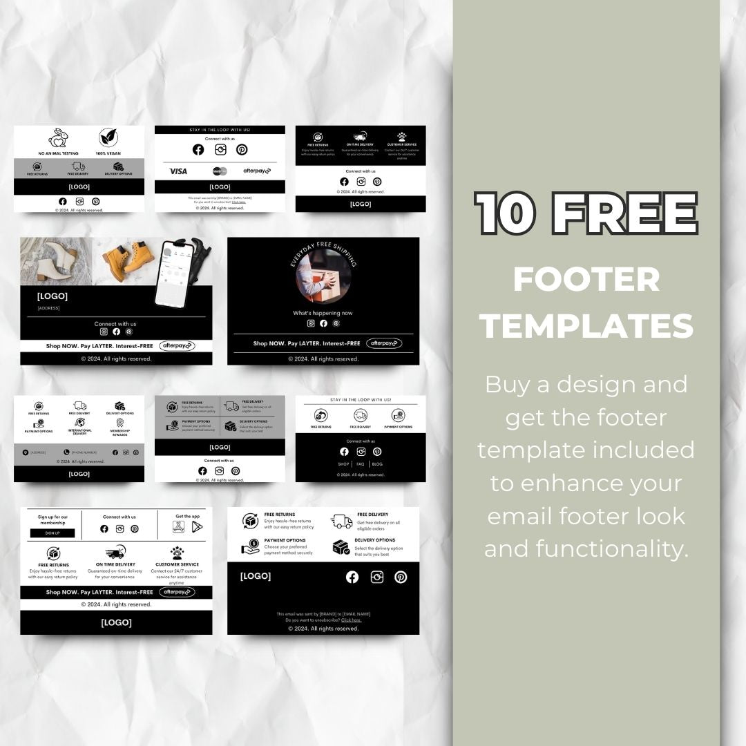 Footer templates
