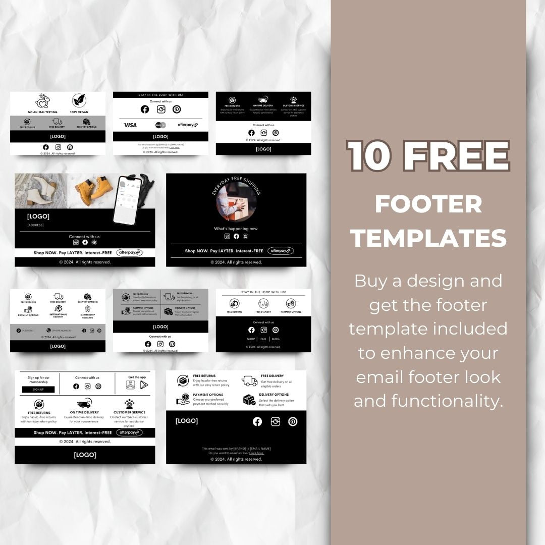 Footer templates