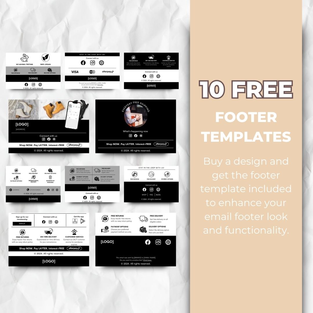Footer templates