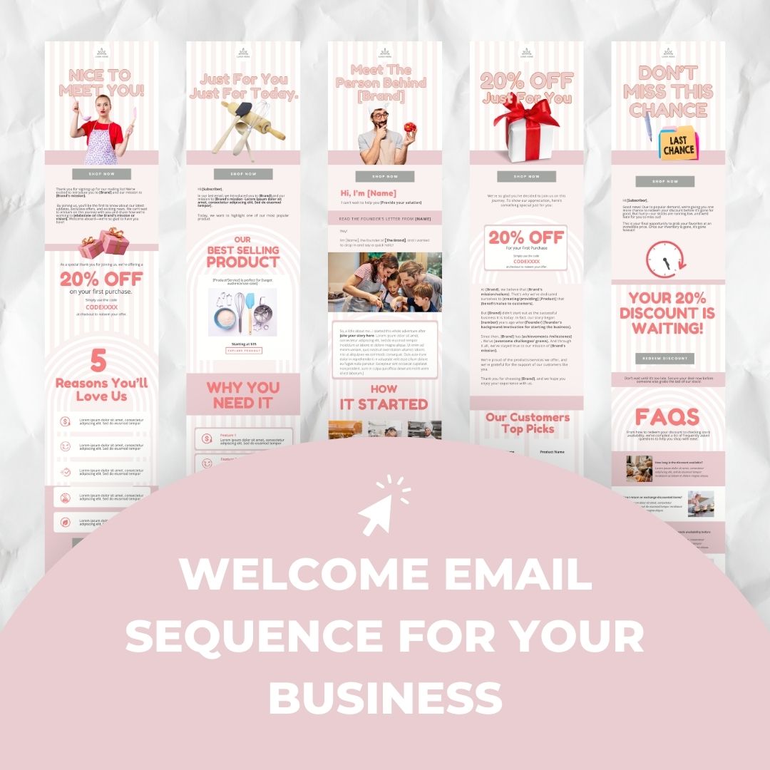 welcome email sequence for business