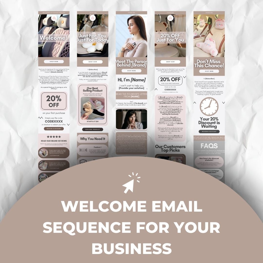 welcome email sequence for business